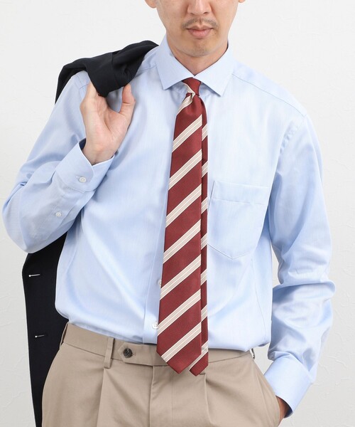 NOLLEY’S(ノーリーズ)の「《ビジカジ対応》イージーアイロンWD 26AW(ビジネスシャツ・メンズ・ブルー系その他/ホワイト/ブルー・S/L/M/XL)」の2枚目の写真