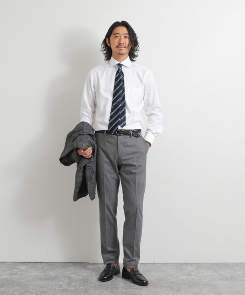 NOLLEY’S(ノーリーズ)の「《ビジカジ対応》イージーアイロンWD 26AW(ビジネスシャツ・メンズ・ブルー系その他/ホワイト/ブルー・S/L/M/XL)」の9枚目の写真