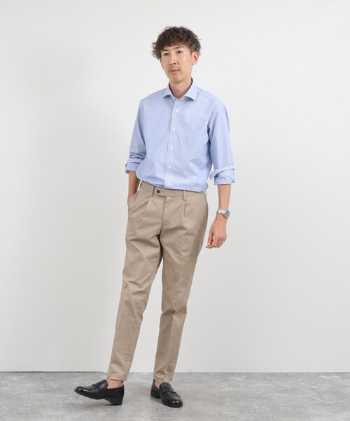 NOLLEY’S(ノーリーズ)の「《ビジカジ対応》イージーアイロンWD 26AW(ビジネスシャツ・メンズ・ブルー系その他/ホワイト/ブルー・S/L/M/XL)」の17枚目の写真
