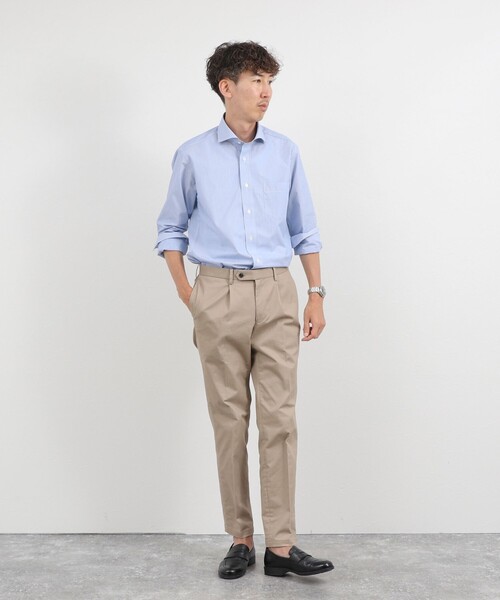 NOLLEY’S(ノーリーズ)の「《ビジカジ対応》イージーアイロンWD 26AW(ビジネスシャツ・メンズ・ブルー系その他/ホワイト/ブルー・S/L/M/XL)」の18枚目の写真