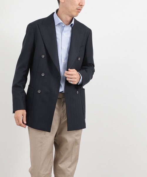 NOLLEY’S(ノーリーズ)の「《ビジカジ対応》イージーアイロンWD 26AW(ビジネスシャツ・メンズ・ブルー系その他/ホワイト/ブルー・S/L/M/XL)」の20枚目の写真