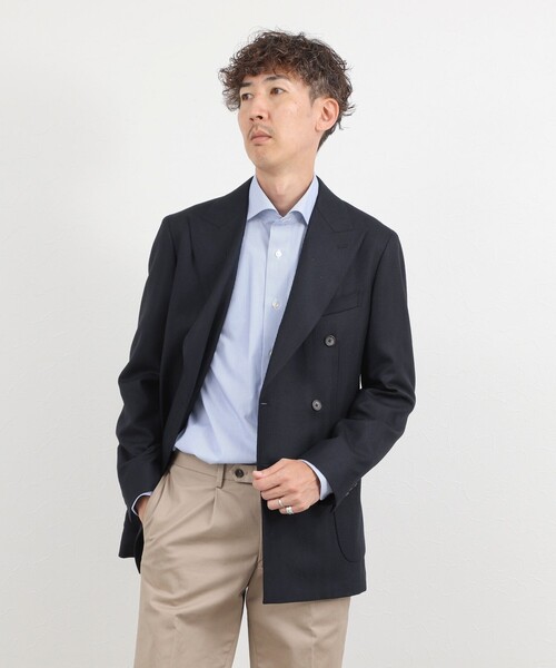 NOLLEY’S(ノーリーズ)の「《ビジカジ対応》イージーアイロンWD 26AW(ビジネスシャツ・メンズ・ブルー系その他/ホワイト/ブルー・S/L/M/XL)」の22枚目の写真