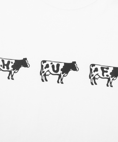 HUF(ハフ)の「MOO TEE(Tシャツ/カットソー・メンズ・グリーン系その他/ホワイト・M/XL/L/S/XXL)」の5枚目の写真