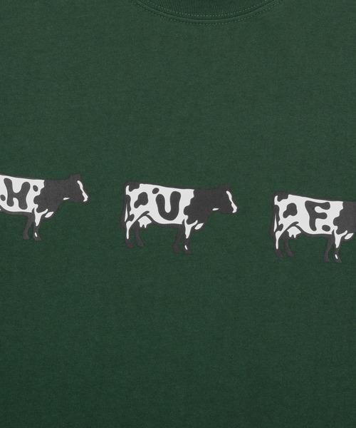 HUF(ハフ)の「MOO TEE(Tシャツ/カットソー・メンズ・グリーン系その他/ホワイト・M/XL/L/S/XXL)」の6枚目の写真