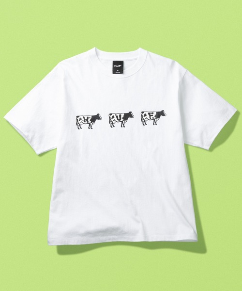 HUF(ハフ)の「MOO TEE(Tシャツ/カットソー・メンズ・グリーン系その他/ホワイト・M/XL/L/S/XXL)」の10枚目の写真