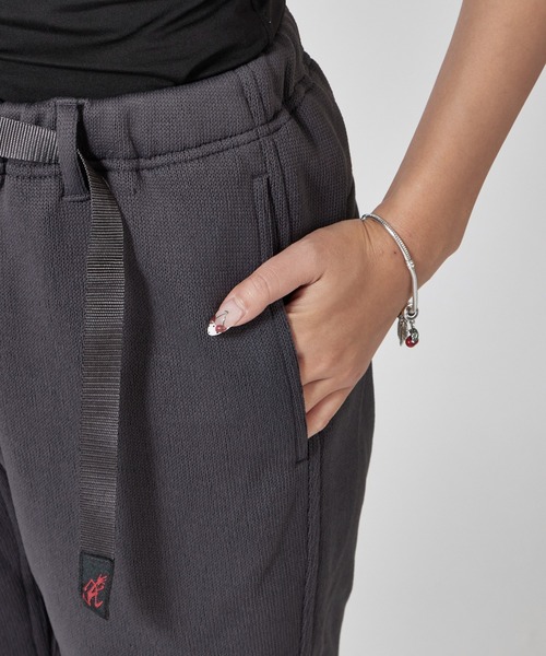 Gramicci(グラミチ)の「Gramicci/グラミチ BONDING KNIT FLEECE NN-PANT CROPPED マイクロフリース テーパード ナローパンツ(スウェットパンツ・メンズ・ブラック/チャコール/ヘザーチャコール・S/M)」の6枚目の写真