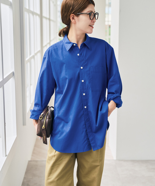 Spick & Span(スピックアンドスパン)の「ソフトオックスルーズシャツ(シャツ/ブラウス・レディース・カーキ/サックスブルー/ブルー系その他/ホワイト・FREE)」の20枚目の写真