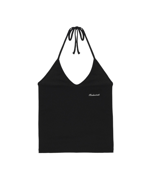 NICK&NICOLE(ニックアンドニコール)の「STRING HALTER NECK_BLACK(Tシャツ/カットソー・レディース・その他・FREE)」の1枚目の写真