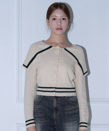 Wool Calla Slim Knit Cardigan (Cream)