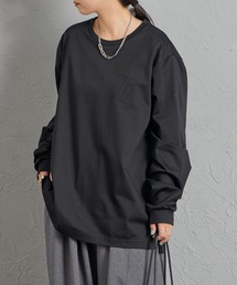 【WEB先行予約】[TATRAS/タトラス] MIENGO モノグラムロゴ刺繍 ロングスリーブTシャツ