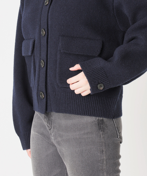 JOURNAL STANDARD relume(ジャーナルスタンダード レリューム)の「ニットジャケット(カーディガン/ボレロ・レディース・チャコールグレー/ネイビー・FREE)」の22枚目の写真