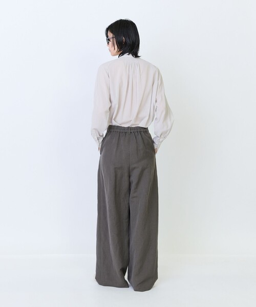 LOISIR（ロワズィール）の「ウールリネンヘリンボーンセミワイドパンツ（その他パンツ・レディース・ブラウン系その他・M/MT）」の7枚目の写真