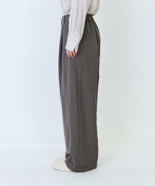 LOISIR（ロワズィール）の「ウールリネンヘリンボーンセミワイドパンツ（その他パンツ・レディース・ブラウン系その他・M/MT）」の9枚目の写真