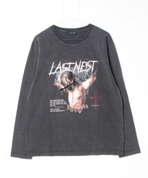 LAST NEST（ラストネスト）の「LAST NEST/ラストネスト/GOD HATE UNFORMED WASHED L/S T（Tシャツ/カットソー）」