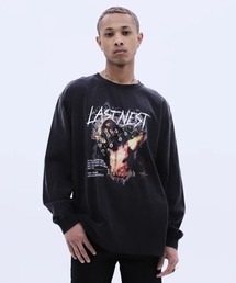 LAST NEST（ラストネスト）の「LAST NEST/ラストネスト/GOD HATE UNFORMED WASHED L/S T（Tシャツ/カットソー）」