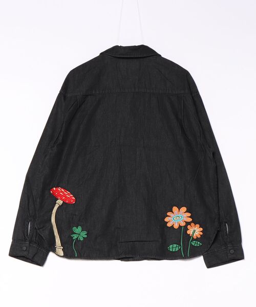 go slow caravan(ゴースローキャラバン)の「デニムパネル刺繍 シャツ JKT(シャツ/ブラウス・メンズ・インディゴブルー/ブラック系その他・X-LARGE/LARGE/MEDIUM)」の3枚目の写真
