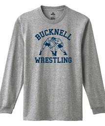 Ol' Basics(オール・ベーシックス) 長袖Tシャツ BUCKNELL ロゴ イラスト プリント 袖リブ ロンT ロングTシャツ トップス カットソー レディース