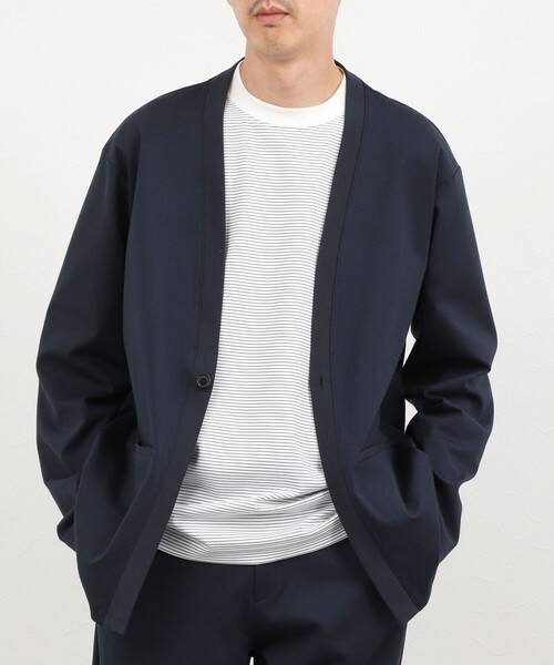 NOLLEY’S(ノーリーズ)の「《セットアップ対応》ハイストレッチカーディガン 26AW(カーディガン/ボレロ・メンズ・ブラック/ネイビー・S/XL/L/M)」の5枚目の写真