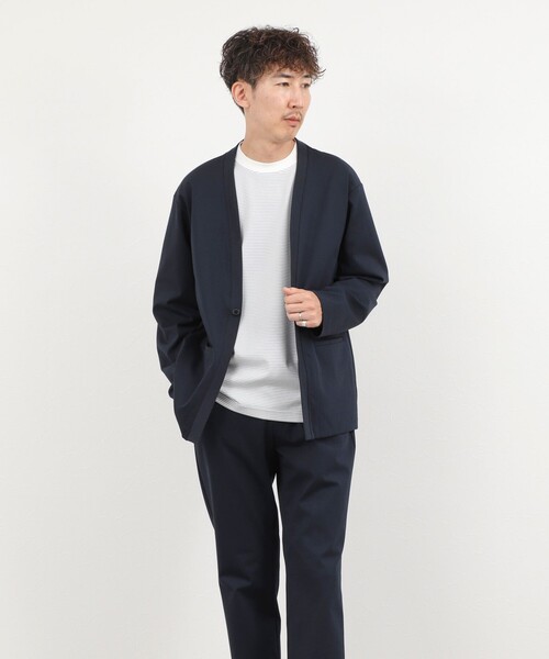 NOLLEY’S(ノーリーズ)の「《セットアップ対応》ハイストレッチカーディガン 26AW(カーディガン/ボレロ・メンズ・ブラック/ネイビー・S/XL/L/M)」の9枚目の写真