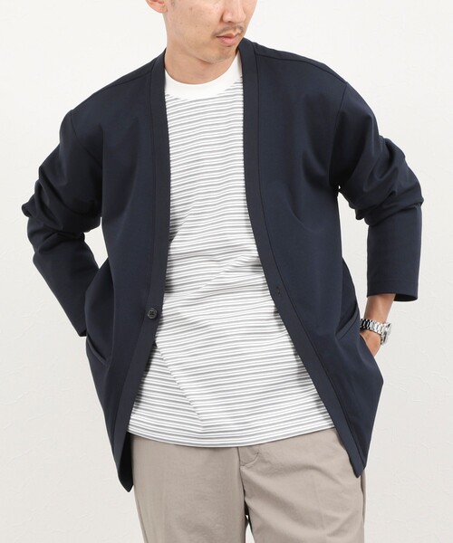 NOLLEY’S(ノーリーズ)の「《セットアップ対応》ハイストレッチカーディガン 26AW(カーディガン/ボレロ・メンズ・ブラック/ネイビー・S/XL/L/M)」の15枚目の写真