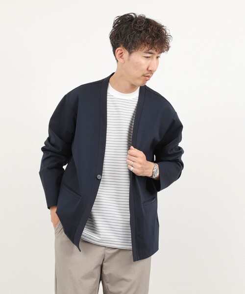 NOLLEY’S(ノーリーズ)の「《セットアップ対応》ハイストレッチカーディガン 26AW(カーディガン/ボレロ・メンズ・ブラック/ネイビー・S/XL/L/M)」の18枚目の写真