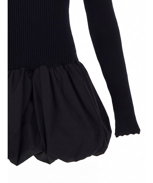Ameri（アメリ）の「BALLOON HEM DOCKING KNIT TOP（ニット/セーター・レディース・ブラック/グレー/カーキ・FREE）」の10枚目の写真