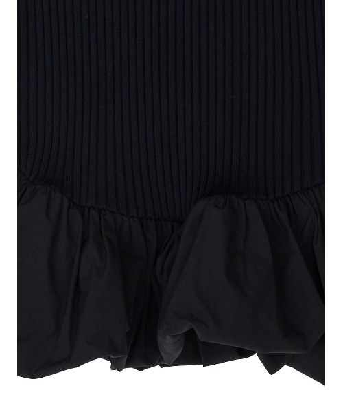 Ameri（アメリ）の「BALLOON HEM DOCKING KNIT TOP（ニット/セーター・レディース・ブラック/グレー/カーキ・FREE）」の11枚目の写真