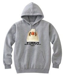 Moftique(モフティック) プルパーカー スウェット 裏毛 キンカチョウ CFW 鳥 ペット アニマル プリント トップス メンズ ユニセックス