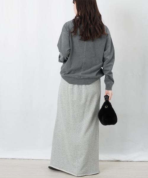 LUCA/LADY LUCK LUCA(ルカ/レディラックルカ)の「LC/LLL ピグメント箔プリントプルオーバー(Tシャツ/カットソー・レディース・ベージュ/チャコールグレー/ブラウン・FREE)」の11枚目の写真