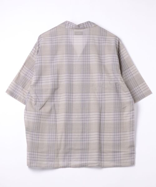 marka（マーカ）の「marka / マーカ：OPEN COLLAR S/S SHIRT -60/1 ORGANIC COTTON HIGH TWISTED LOAN-：M26A18SH02B[COR]（シャツ/ブラウス・メンズ・グリーン系その他・2(M)）」の2枚目の写真