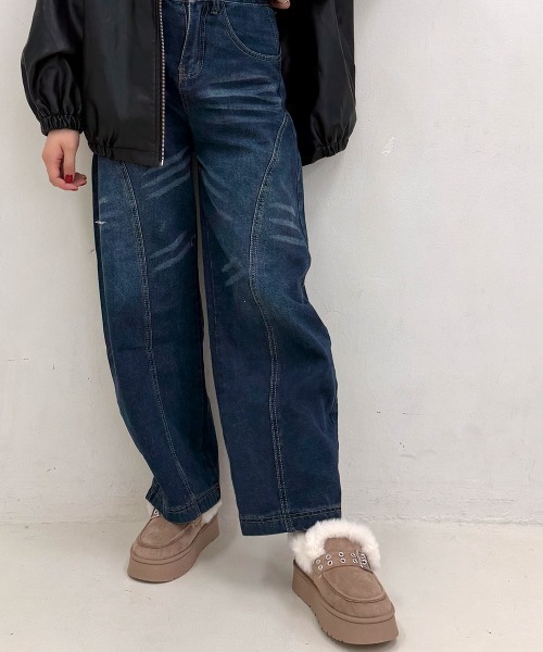 DEMETER(デメテル)の「厚底 プラットフォーム バックルデザイン ファームートンシューズ(ブーツ・レディース・ブラック/ベージュ/キャメル・LL/S/M/L)」の11枚目の写真