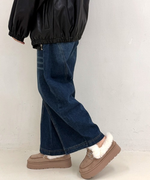 DEMETER(デメテル)の「厚底 プラットフォーム バックルデザイン ファームートンシューズ(ブーツ・レディース・ブラック/ベージュ/キャメル・LL/S/M/L)」の10枚目の写真