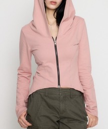 Compact lace zip hoodie / レース付きコンパクトジップフーディー