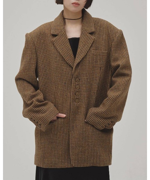 TODAYFUL（トゥデイフル）の「TODAYFUL Wool100　Check Jacket（テーラードジャケット・レディース・ブラウン・38）」の7枚目の写真