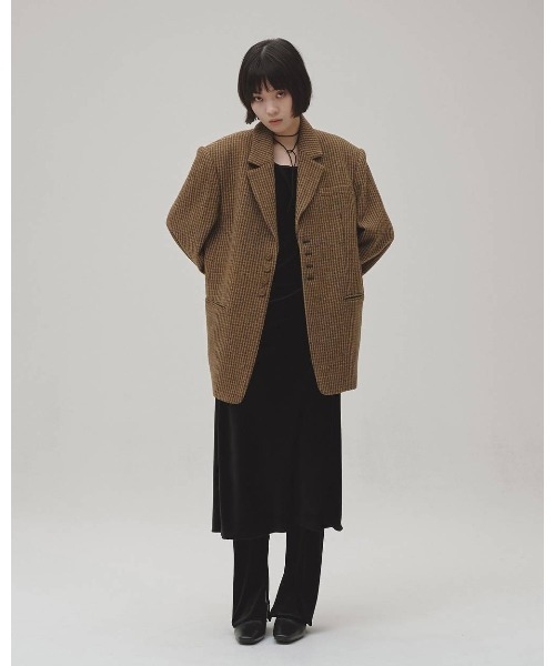 TODAYFUL（トゥデイフル）の「TODAYFUL Wool100　Check Jacket（テーラードジャケット・レディース・ブラウン・38）」の5枚目の写真