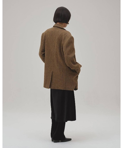TODAYFUL（トゥデイフル）の「TODAYFUL Wool100　Check Jacket（テーラードジャケット・レディース・ブラウン・38）」の4枚目の写真
