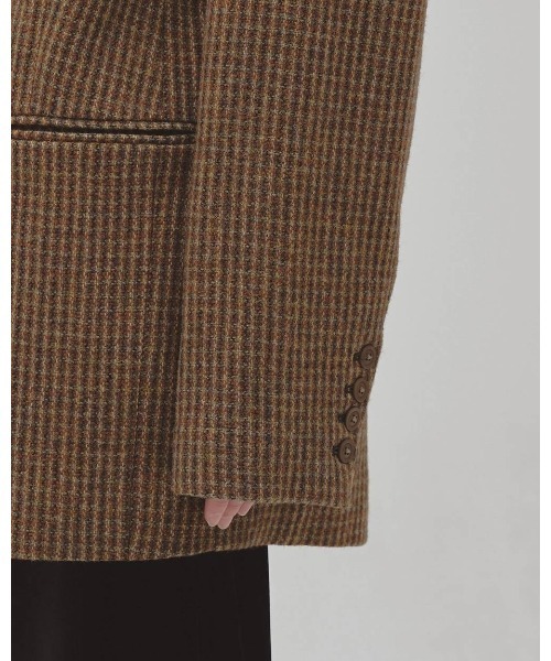 TODAYFUL（トゥデイフル）の「TODAYFUL Wool100　Check Jacket（テーラードジャケット・レディース・ブラウン・38）」の3枚目の写真