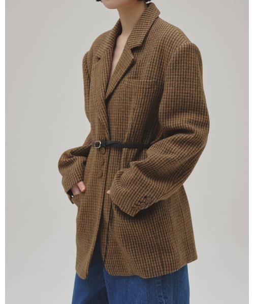 TODAYFUL（トゥデイフル）の「TODAYFUL Wool100　Check Jacket（テーラードジャケット・レディース・ブラウン・38）」の13枚目の写真