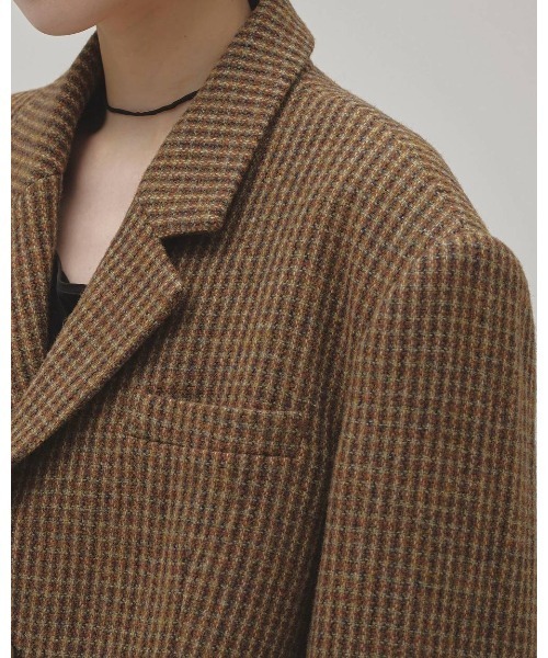 TODAYFUL（トゥデイフル）の「TODAYFUL Wool100　Check Jacket（テーラードジャケット・レディース・ブラウン・38）」の11枚目の写真