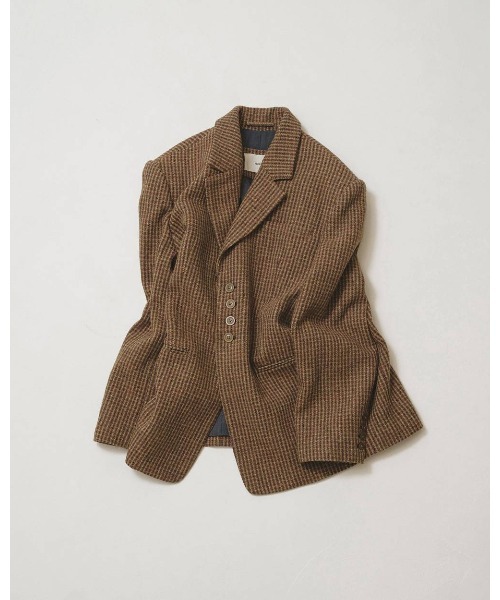 TODAYFUL（トゥデイフル）の「TODAYFUL Wool100　Check Jacket（テーラードジャケット・レディース・ブラウン・38）」の10枚目の写真