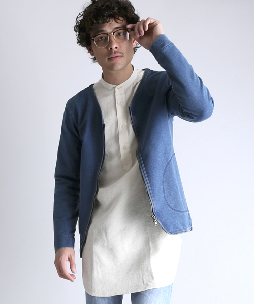 M2squared(エムツースクエアード)の「【M2SQUARED】CUTDENIM ZIP CD/カットデニムジップカーデ(カーディガン/ボレロ・メンズ・ブルー/ネイビー・MEDIUM/LARGE/X-LARGE)」の14枚目の写真