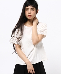 earth music&ecology | 【2016Summer】肩レースプルオーバー(Tシャツ/カットソー)