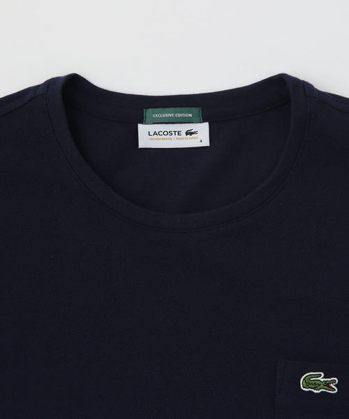 SHIPS(シップス)の「LACOSTE: カノコ ポケット Tシャツ(Tシャツ/カットソー・メンズ・ホワイト/ブラック/ネイビー・MEDIUM/X-LARGE/LARGE/SMALL)」の10枚目の写真