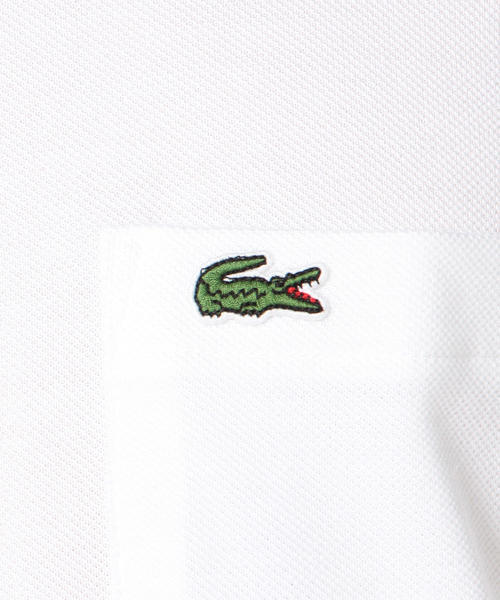SHIPS(シップス)の「LACOSTE: カノコ ポケット Tシャツ(Tシャツ/カットソー・メンズ・ホワイト/ブラック/ネイビー・MEDIUM/X-LARGE/LARGE/SMALL)」の11枚目の写真