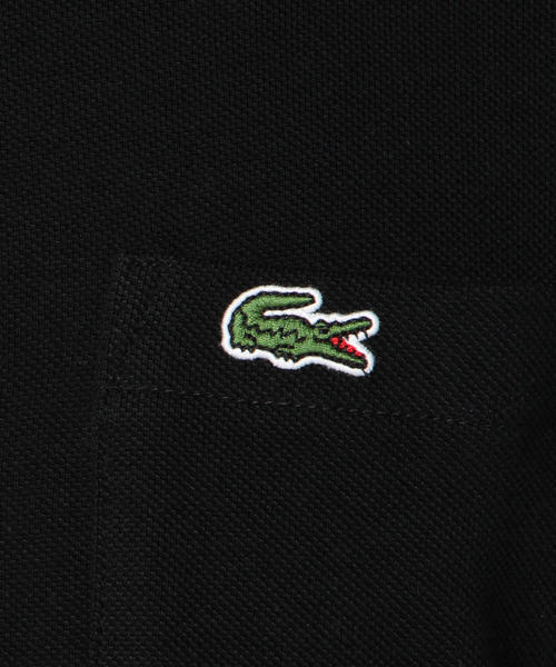 SHIPS(シップス)の「LACOSTE: カノコ ポケット Tシャツ(Tシャツ/カットソー・メンズ・ホワイト/ブラック/ネイビー・MEDIUM/X-LARGE/LARGE/SMALL)」の4枚目の写真