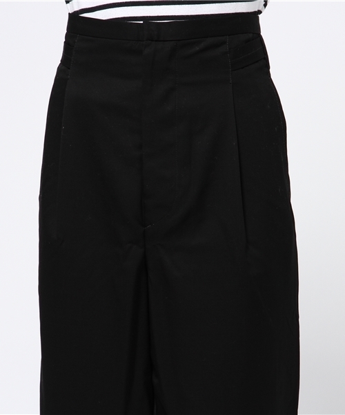 salvy;（サヴィー）の「【salvy;】FINE WOOL GABERDINE TROUSERS（スラックス・メンズ・ブラック・3/2）」の5枚目の写真
