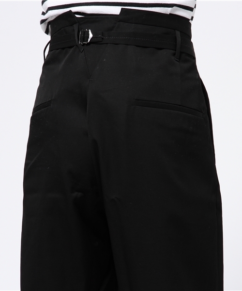 salvy;（サヴィー）の「【salvy;】FINE WOOL GABERDINE TROUSERS（スラックス・メンズ・ブラック・3/2）」の6枚目の写真