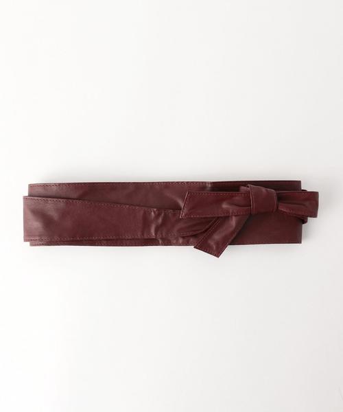 BEAUTY&YOUTH UNITED ARROWS（ビューティーアンドユースユナイテッドアローズ）の「BY サッシュベルト◆（ベルト・レディース・ブラック/ワインレッド・FREE）」の2枚目の写真