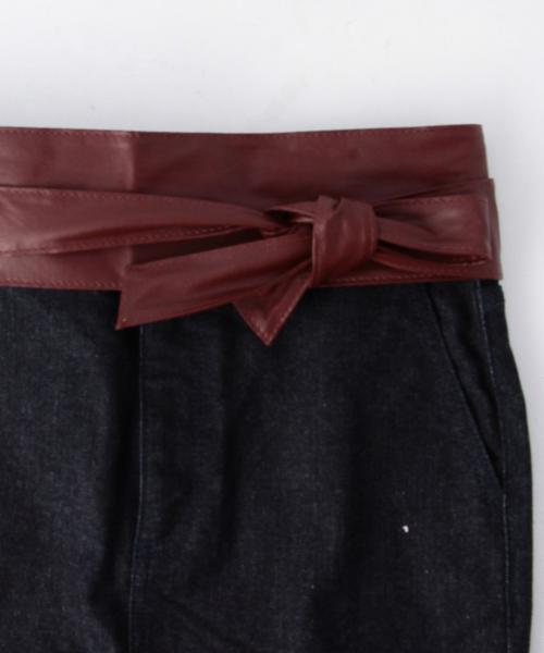 BEAUTY&YOUTH UNITED ARROWS（ビューティーアンドユースユナイテッドアローズ）の「BY サッシュベルト◆（ベルト・レディース・ブラック/ワインレッド・FREE）」の6枚目の写真