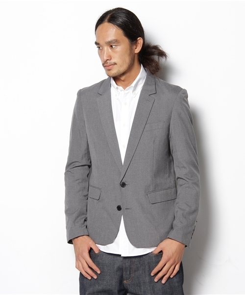 WEGO(ウィゴー)の「ノッチドテーラードJKT(テーラードジャケット・メンズ・ブラック/ライトグレー/ベージュ・SMALL/MEDIUM/LARGE)」の1枚目の写真